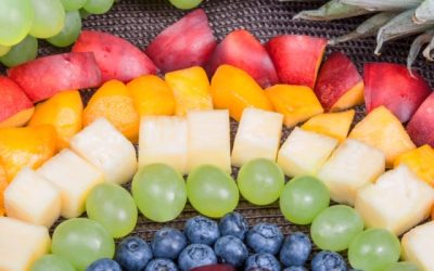 Eating the rainbow! Healthy eating includes plenty of colours.